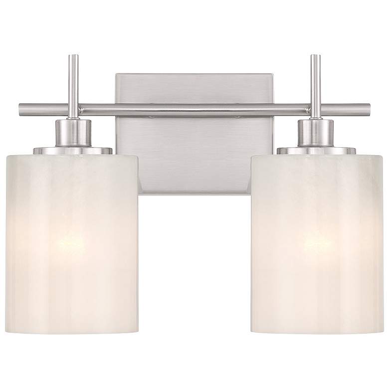 Image 1 2-Light Bathroom Vanity Light in Brushed Nickel