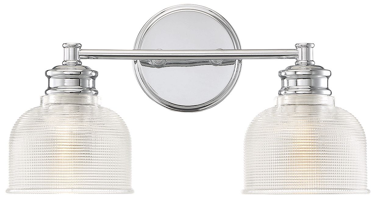 2-Light Bathroom Vanity Light in Chrome