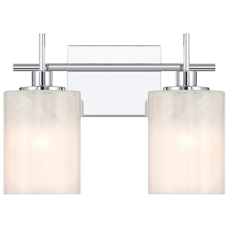 Image 1 2-Light Bathroom Vanity Light in Chrome