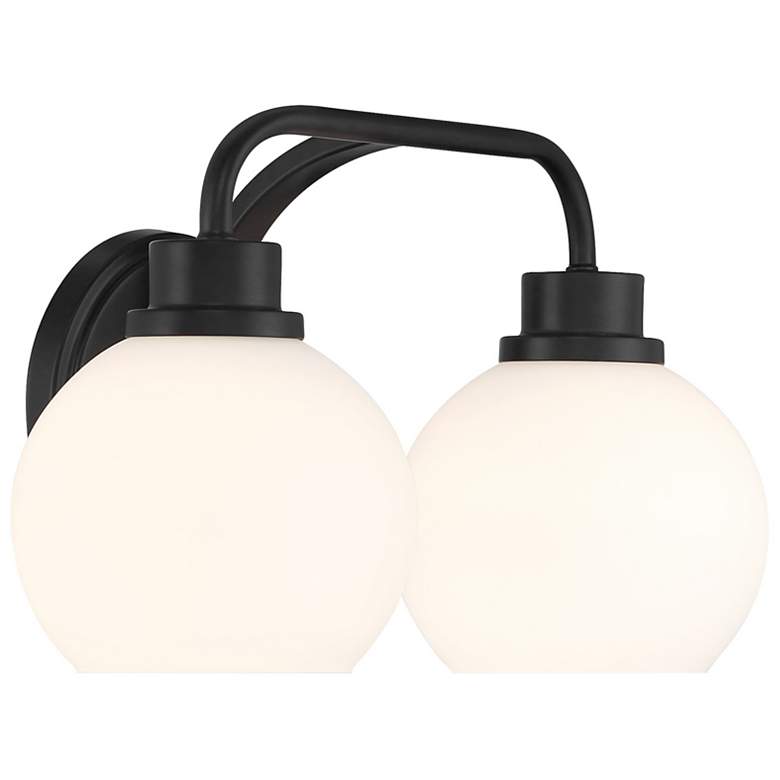 Image 4 2-Light Bathroom Vanity Light in Matte Black more views