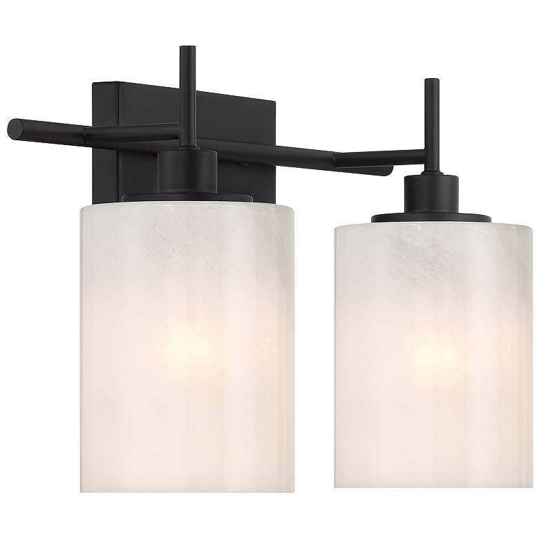 Image 4 2-Light Bathroom Vanity Light in Matte Black more views