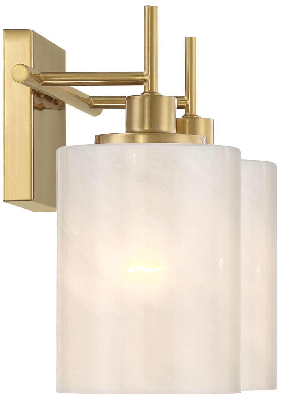 Image 5 2-Light Bathroom Vanity Light in Natural Brass more views