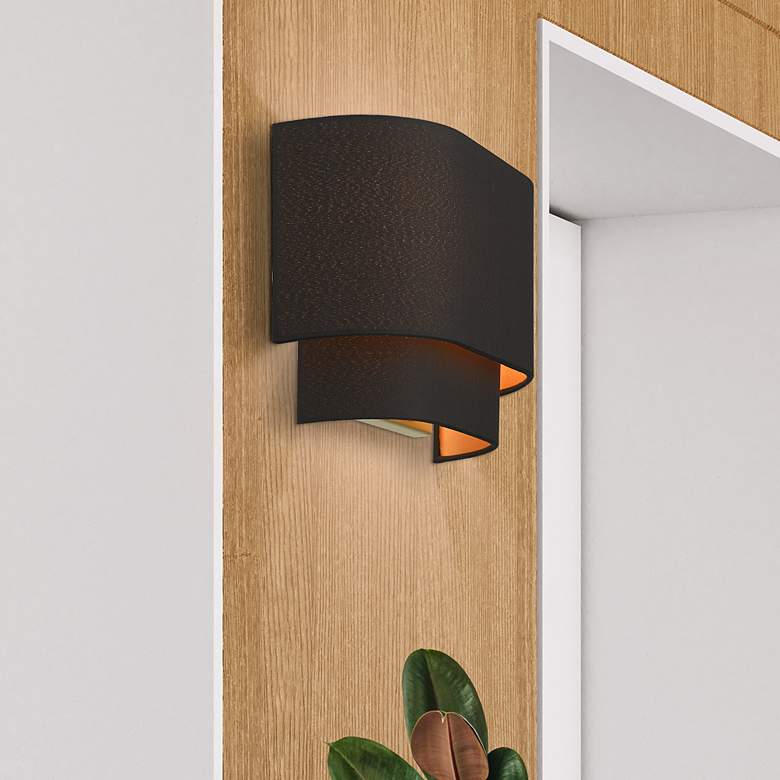 Image 3 2 Light Black ADA Sconce more views