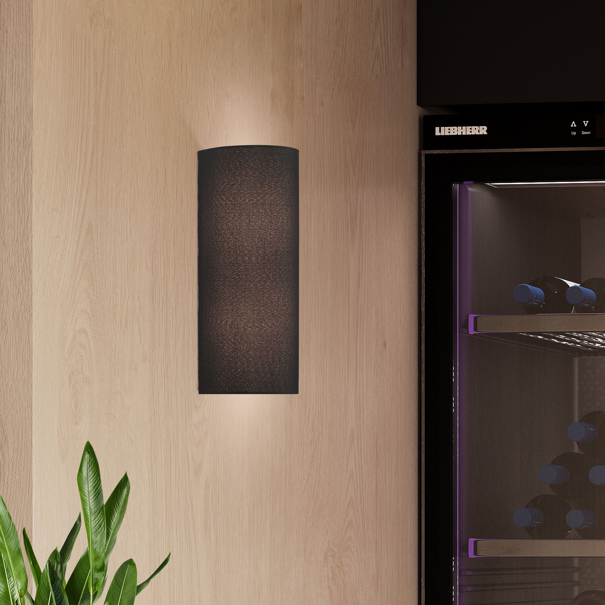 2 Light Black ADA Sconce