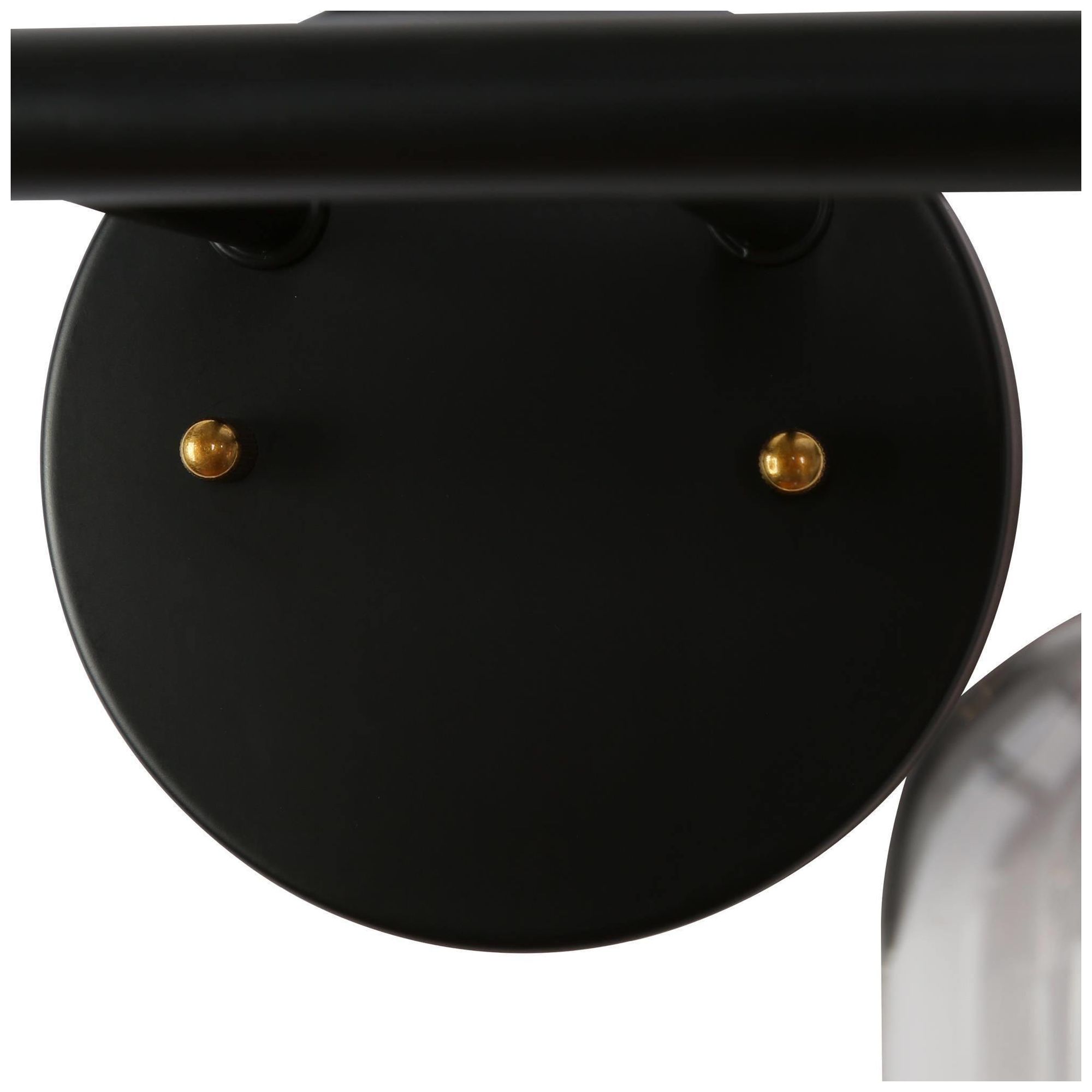 Image 5 2-Light Black and Gold Bath Light more views