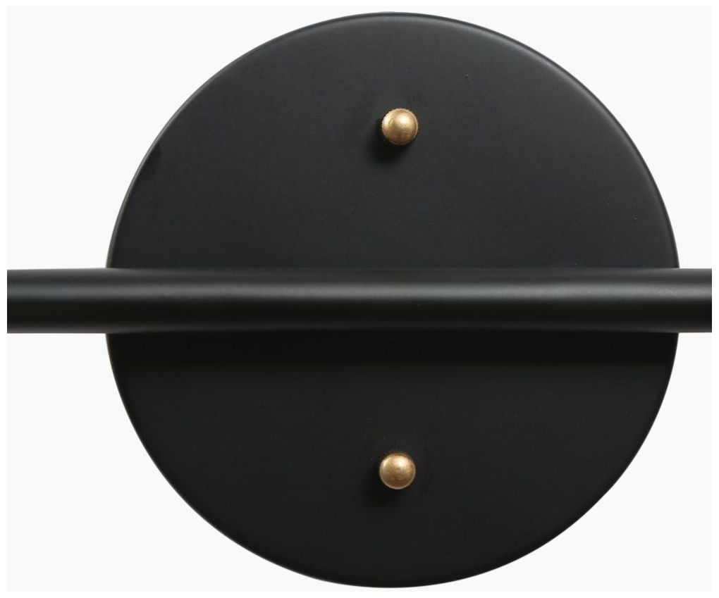 Image 5 2-Light Black Bathroom Vanity Light with Bell Clear Glass more views