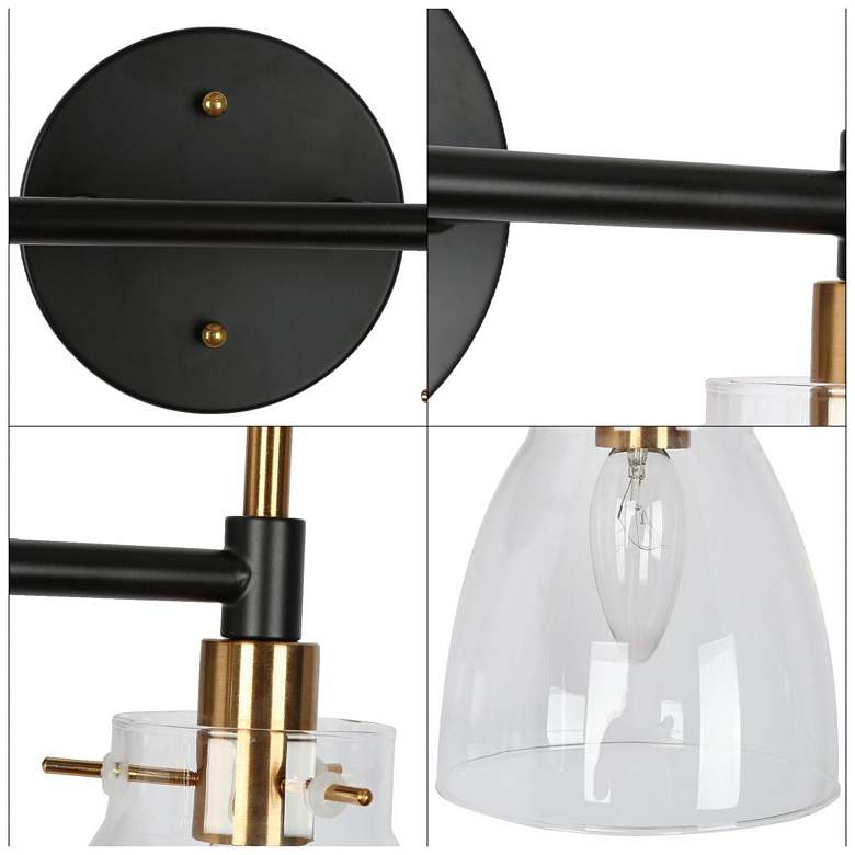 Image 3 2-Light Black Bathroom Vanity Light more views