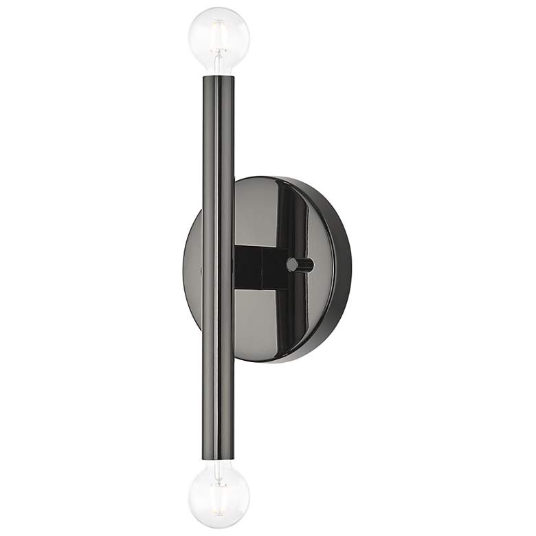 Image 2 2 Light Black Chrome ADA Sconce