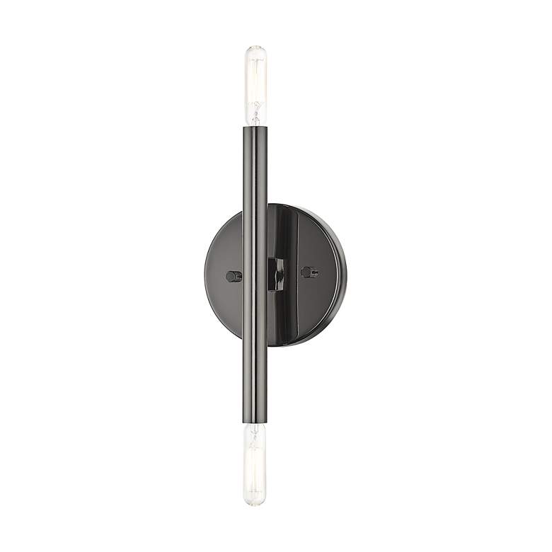 Image 6 2 Light Black Chrome ADA Sconce more views