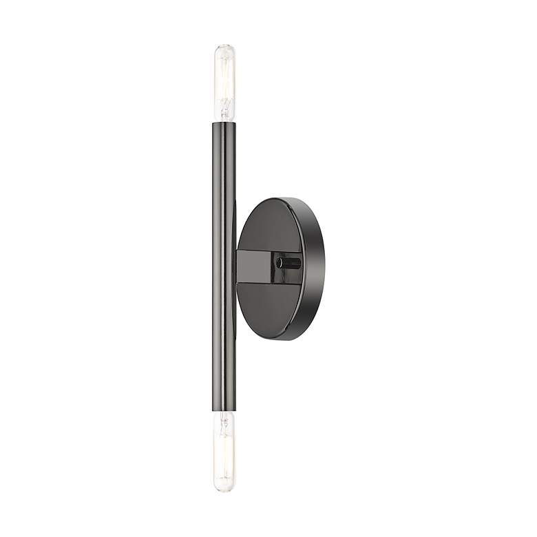 Image 7 2 Light Black Chrome ADA Sconce more views