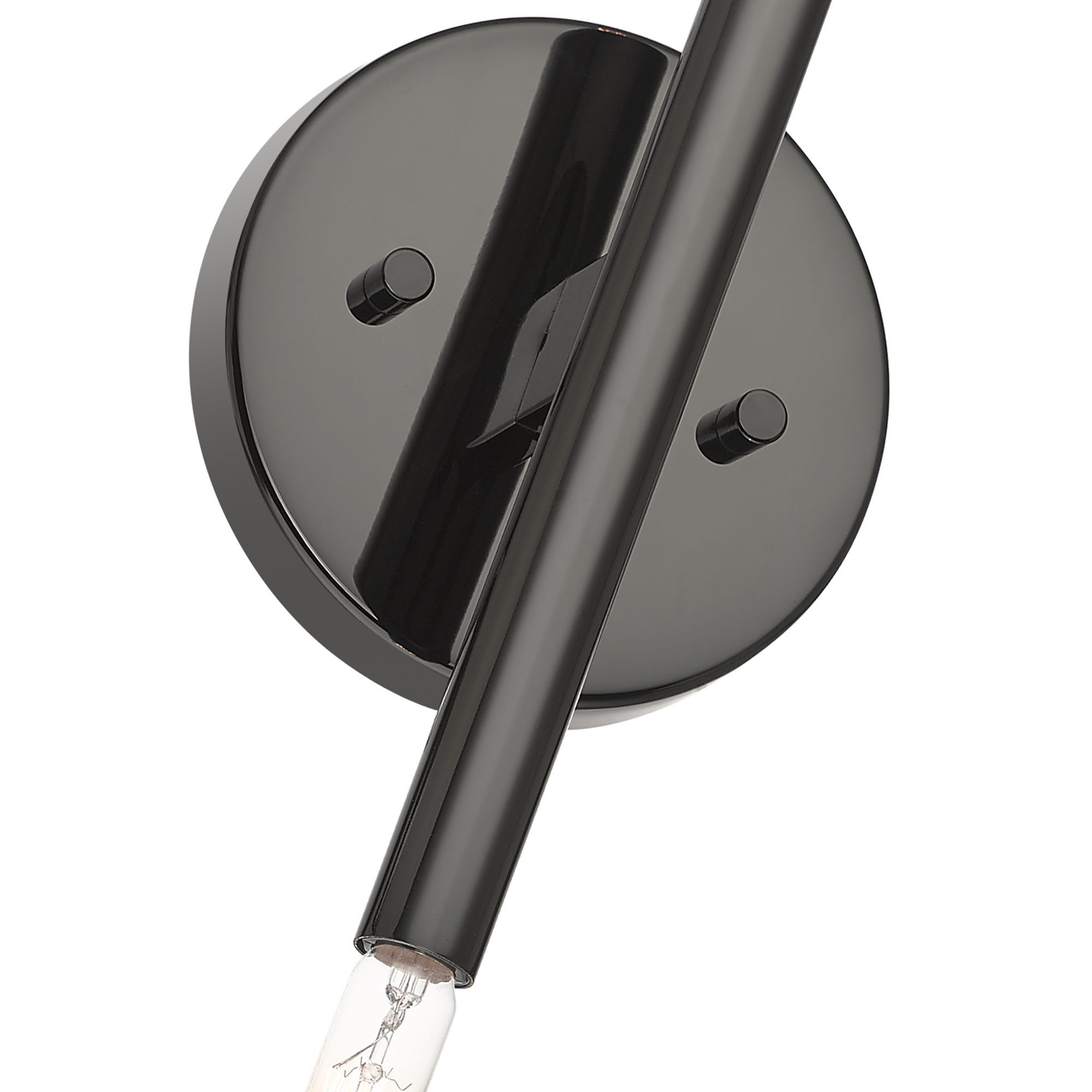 2 Light Black Chrome ADA Sconce