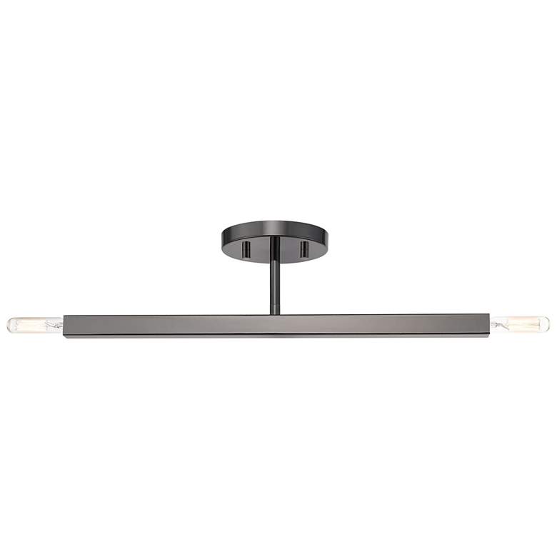 Image 1 2 Light Black Chrome Semi-Flush