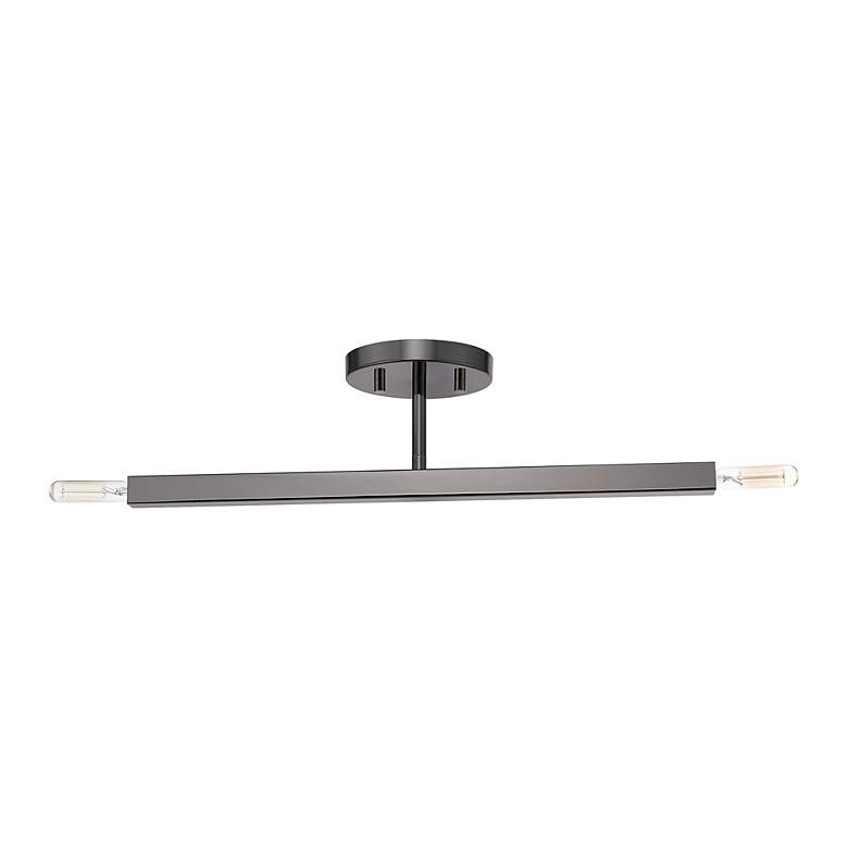 Image 3 2 Light Black Chrome Semi-Flush more views