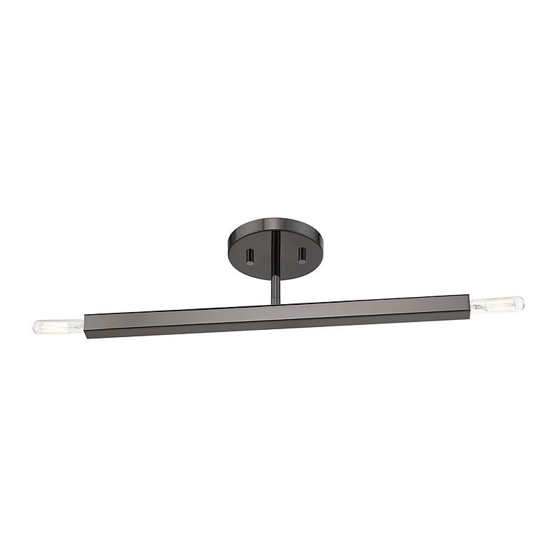 Image 5 2 Light Black Chrome Semi-Flush more views