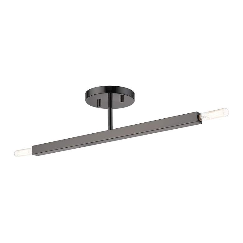 Image 6 2 Light Black Chrome Semi-Flush more views