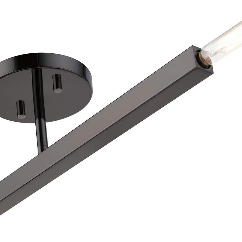 Image 7 2 Light Black Chrome Semi-Flush more views