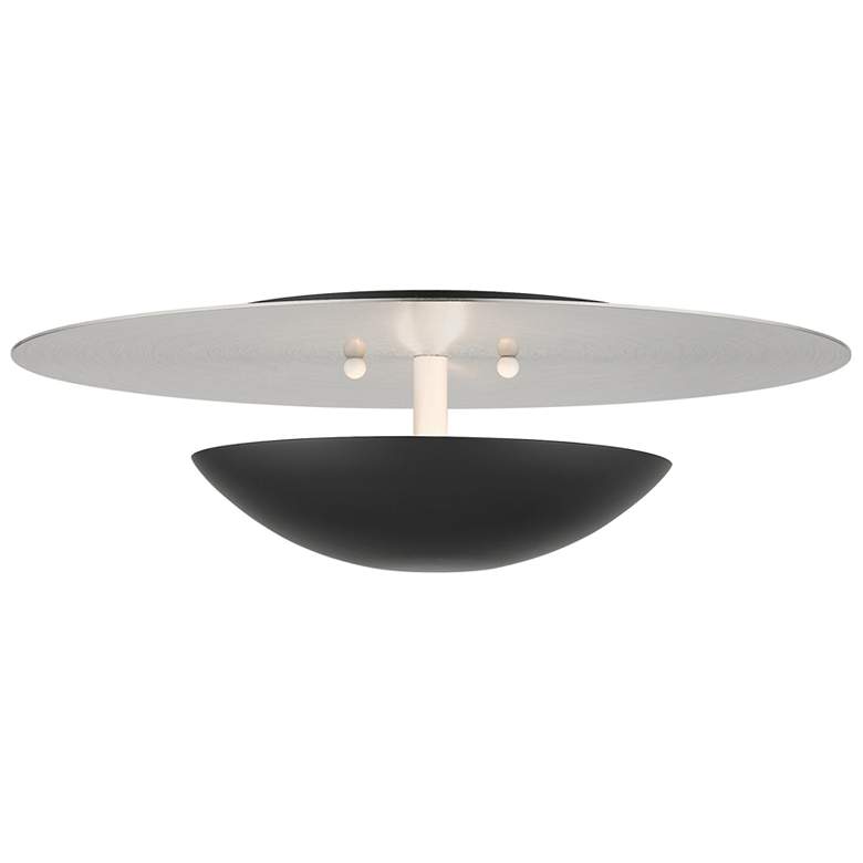 Image 1 2 Light Black Large Semi-Flush