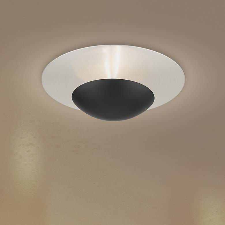 Image 1 2 Light Black Large Semi-Flush