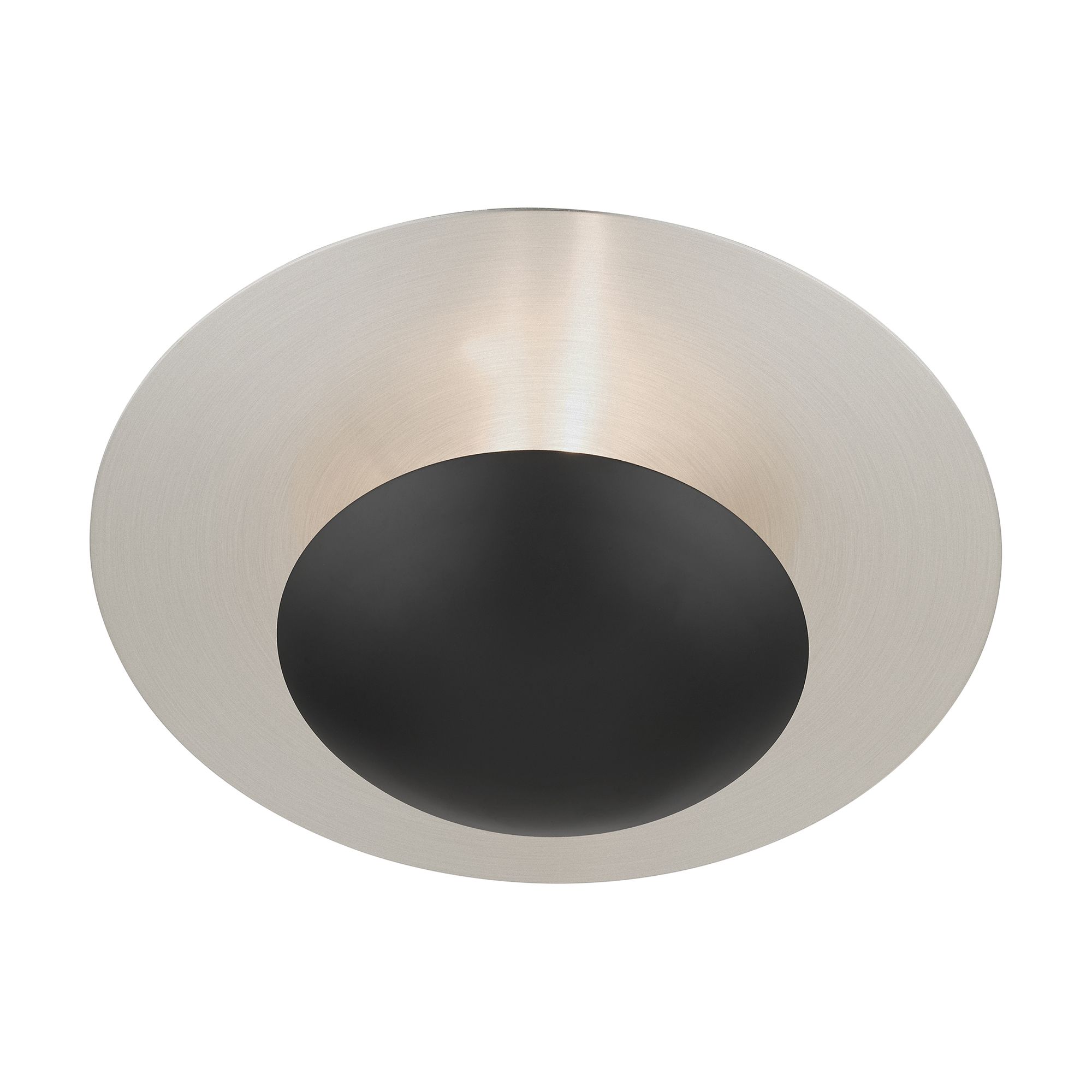 2 Light Black Large Semi-Flush