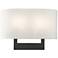 2 Light Black Medium ADA Sconce