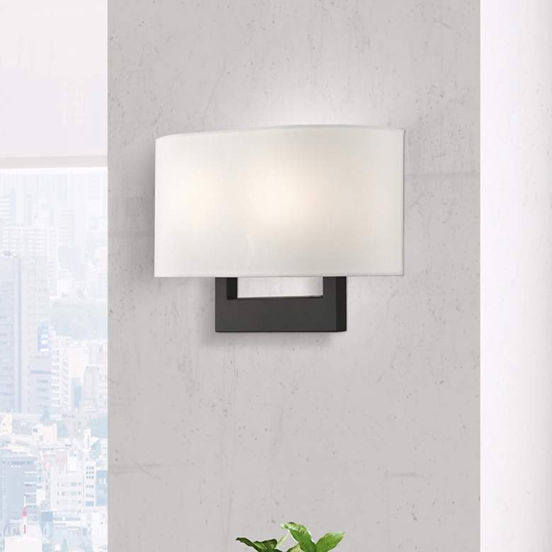 Image 1 2 Light Black Medium ADA Sconce