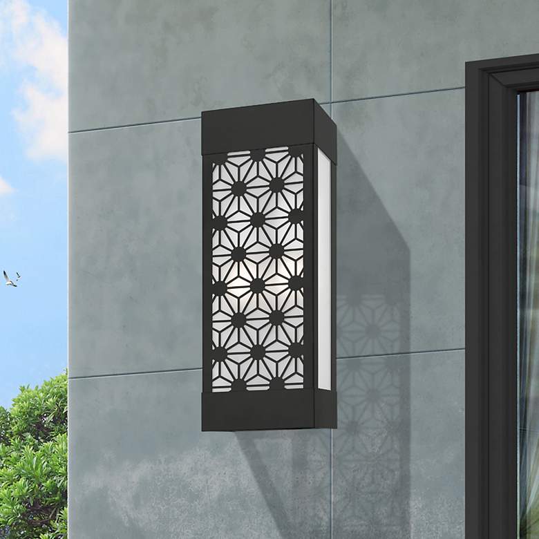 Image 1 2 Light Black Outdoor ADA Sconce