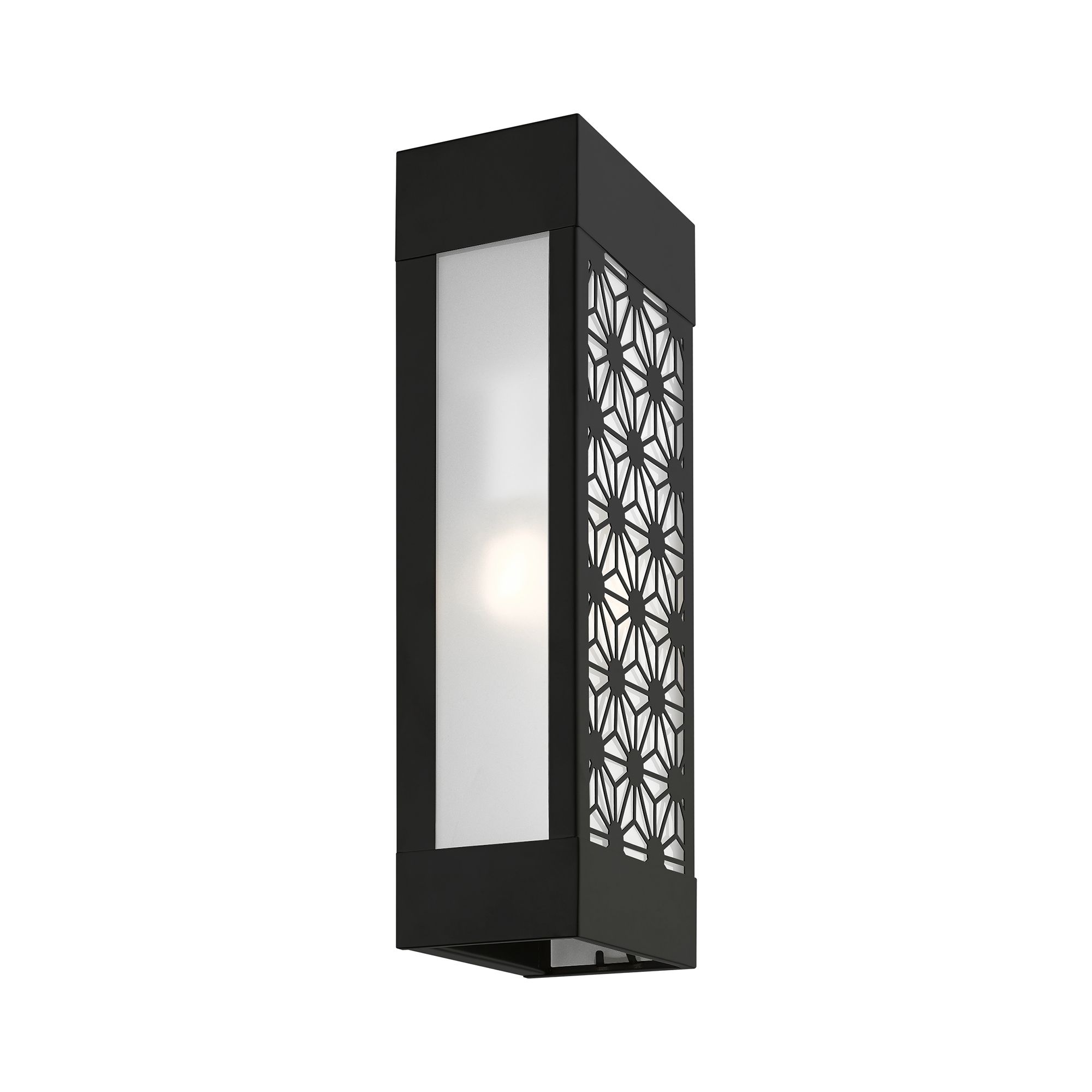 2 Light Black Outdoor ADA Sconce
