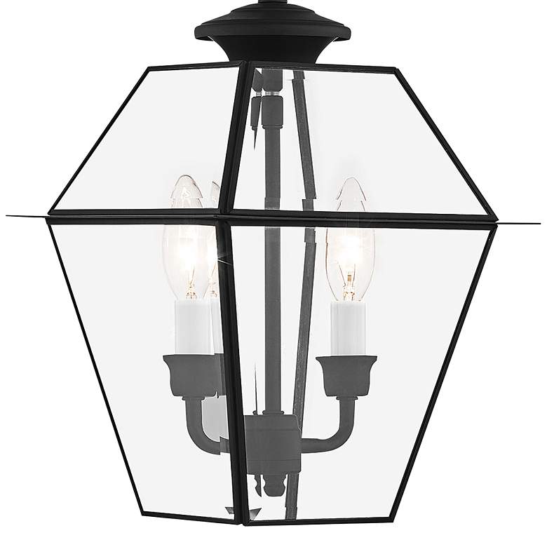 Image 4 2 Light Black Outdoor Chain Lantern more views