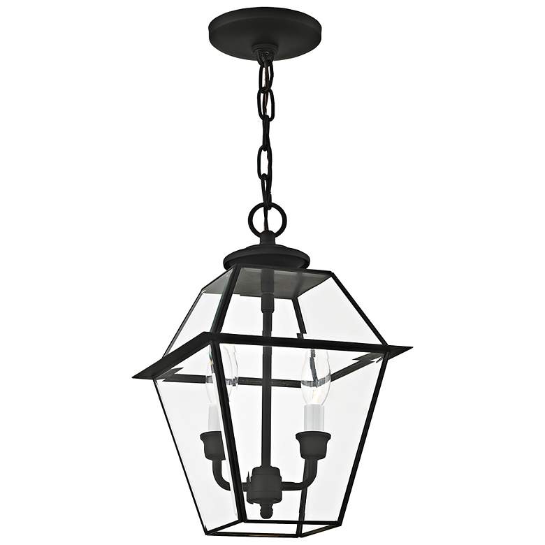 Image 5 2 Light Black Outdoor Chain Lantern more views