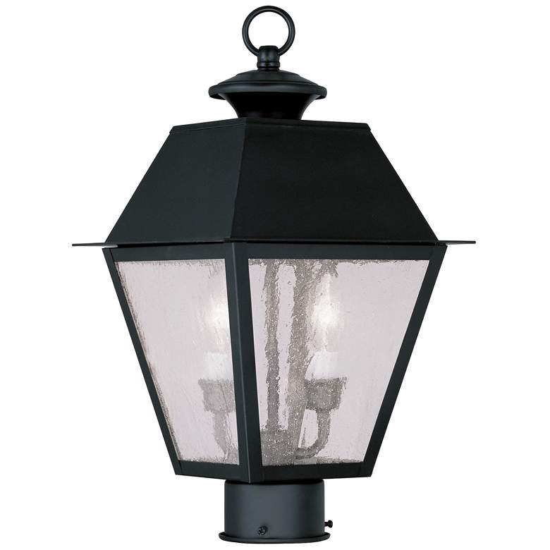 Image 1 2 Light Black Outdoor Post Top Lantern