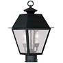 2_2 Light Black Outdoor Post Top Lantern