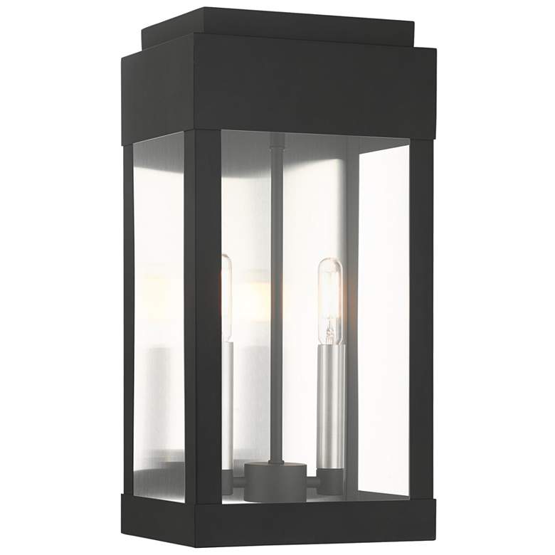 Image 1 2 Light Black Outdoor Wall Lantern