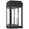 2 Light Black Outdoor Wall Lantern