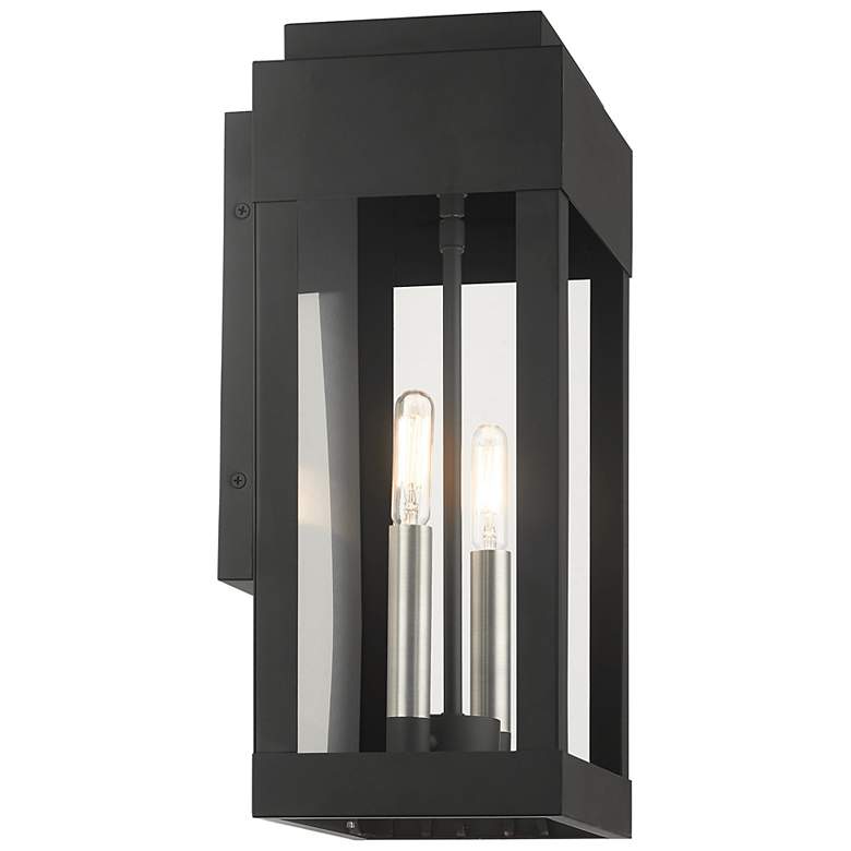 Image 7 2 Light Black Outdoor Wall Lantern more views