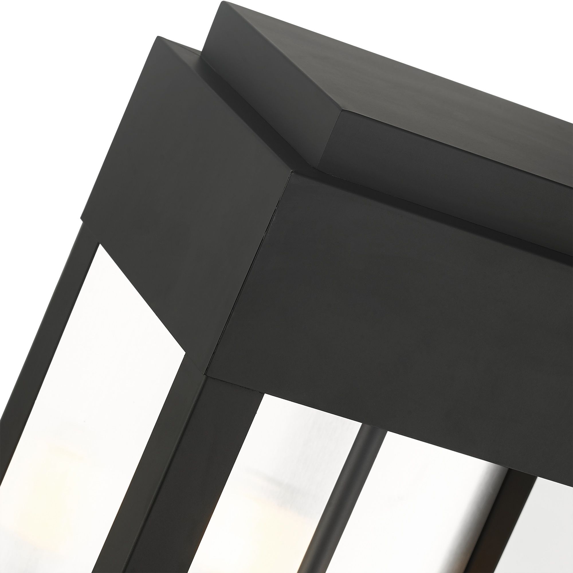 2 Light Black Outdoor Wall Lantern