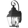 2_2 Light Black Outdoor Wall Lantern