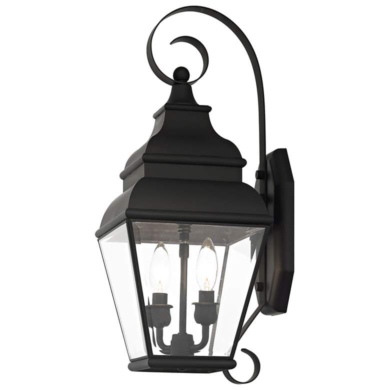 Image 4 2 Light Black Outdoor Wall Lantern more views
