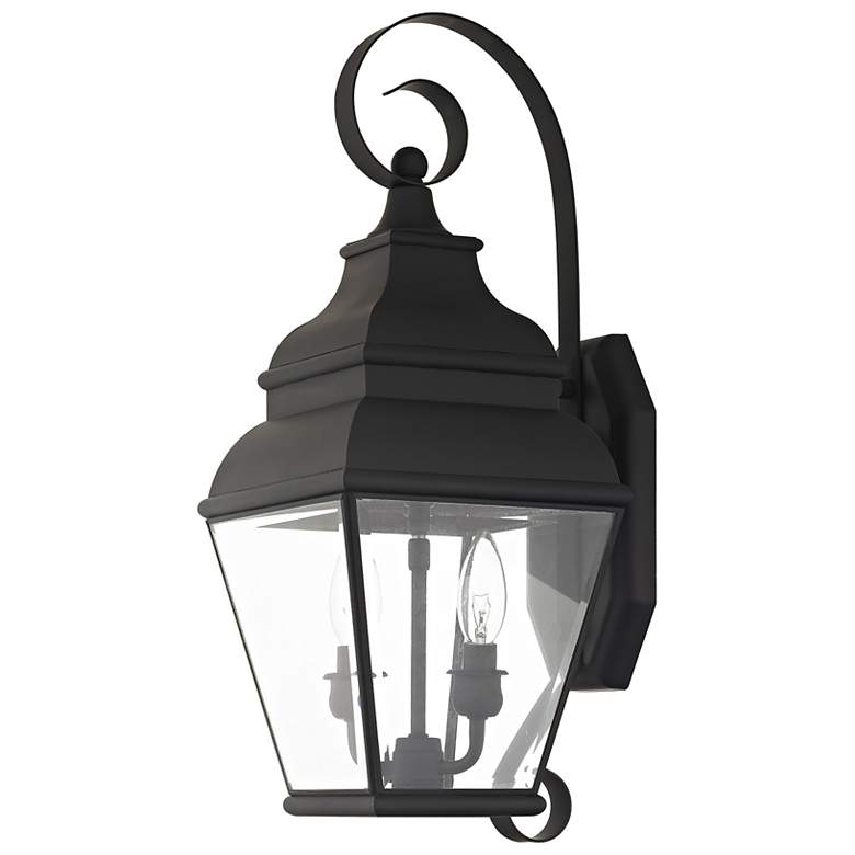 Image 7 2 Light Black Outdoor Wall Lantern more views
