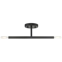 2 Light Black Semi-Flush