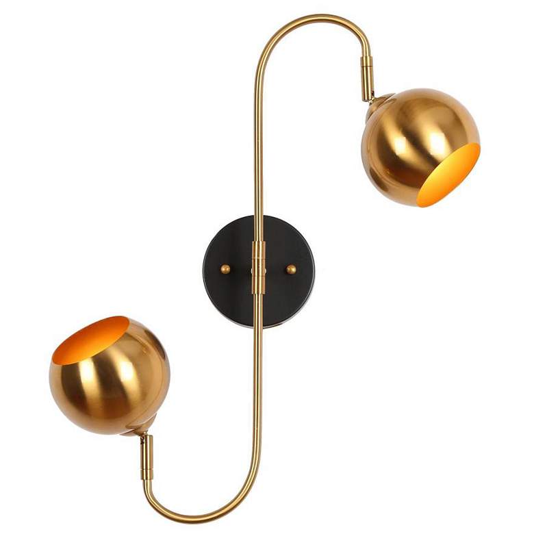 Image 1 2-Light Black Wall Sconce Lighting
