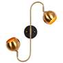 1_2-Light Black Wall Sconce Lighting