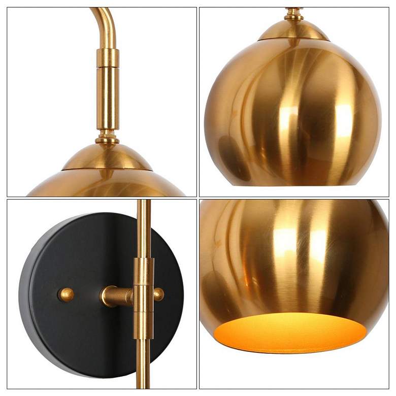 Image 3 2-Light Black Wall Sconce Lighting more views