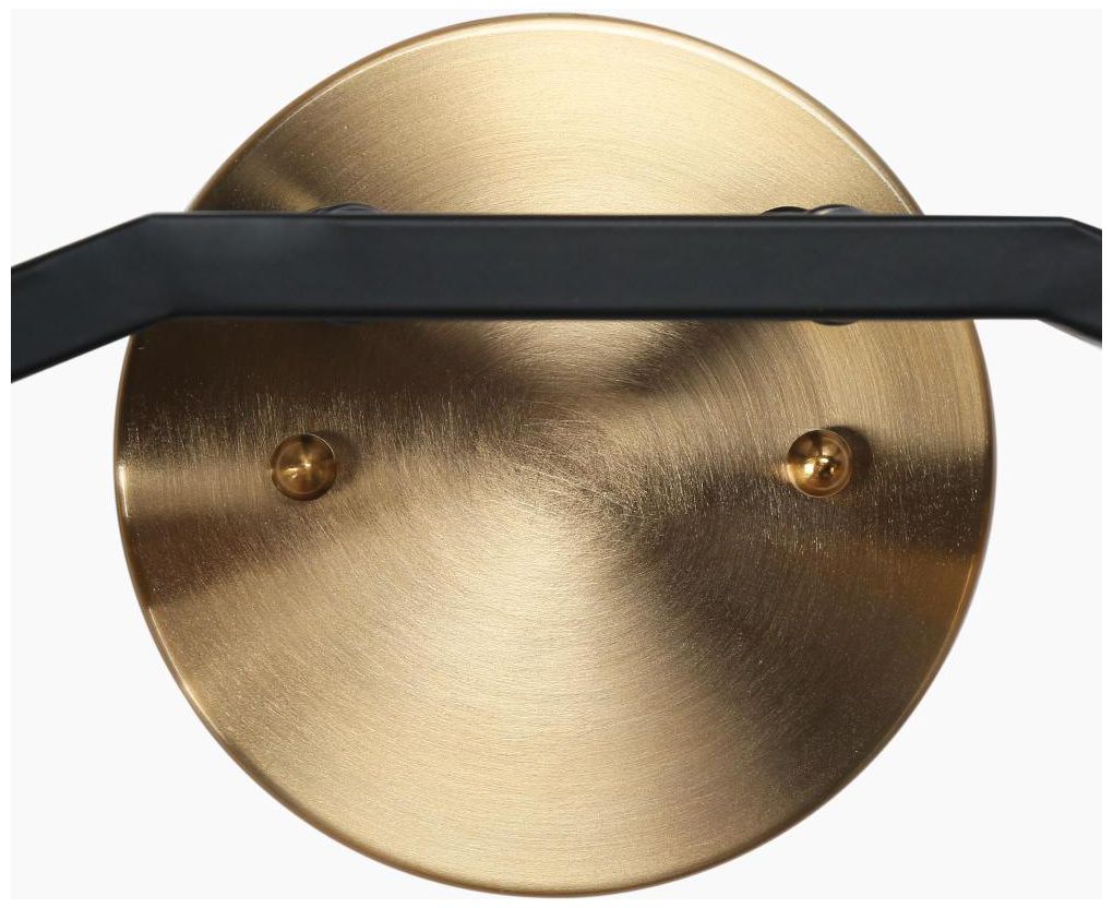 Image 4 2-Light Brass Gold Bathroom Vanity Light more views