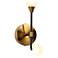 2-Light Brass Integrated LED Wall Sconce Lighting