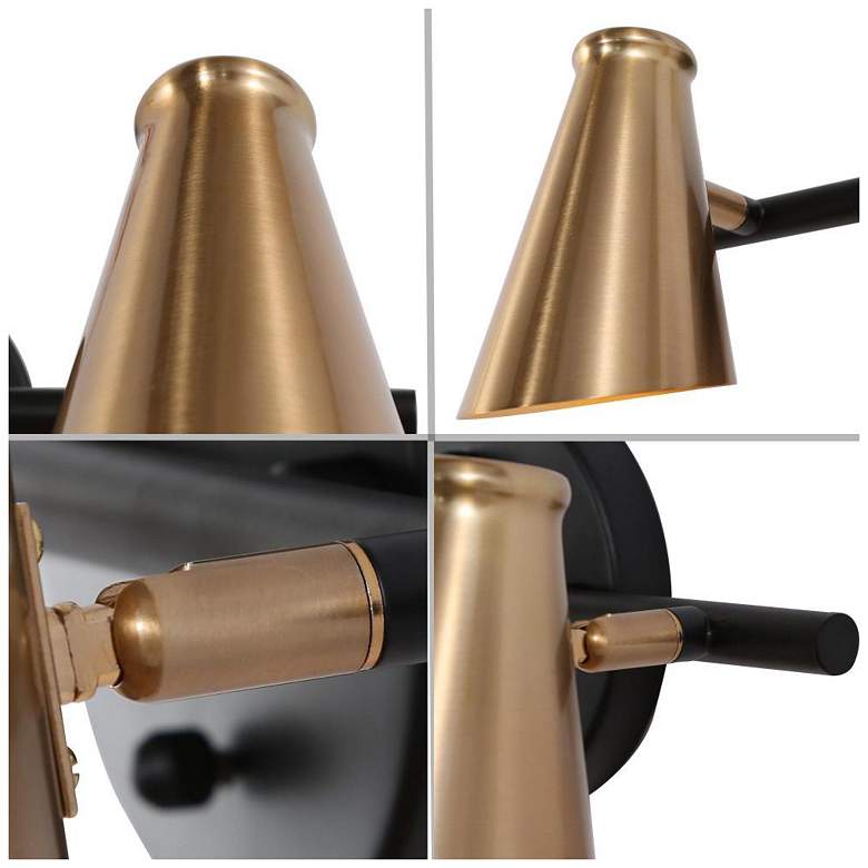 Image 3 2-Light Brass-Plated Bathroom Vanity Light more views