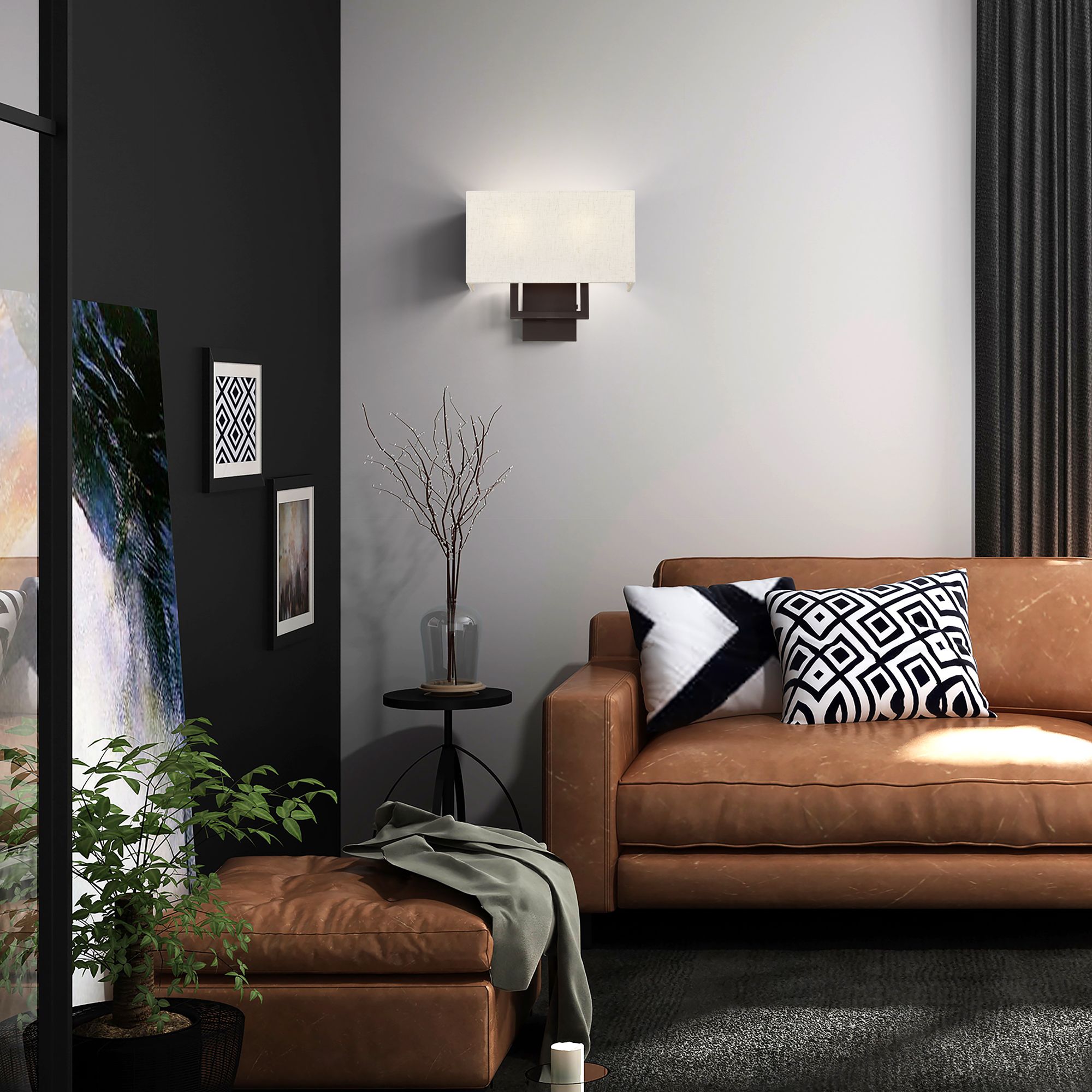 2 Light Bronze ADA Wall Sconce