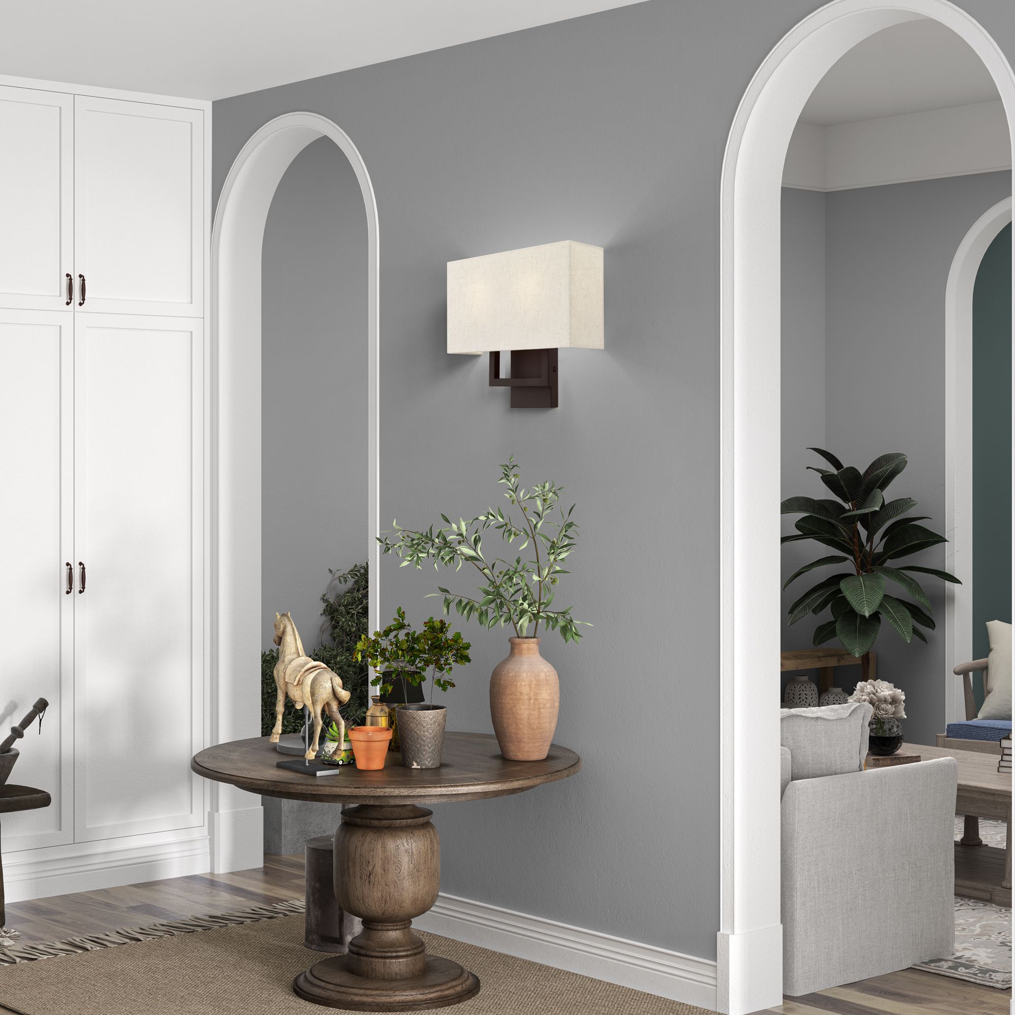 2 Light Bronze ADA Wall Sconce