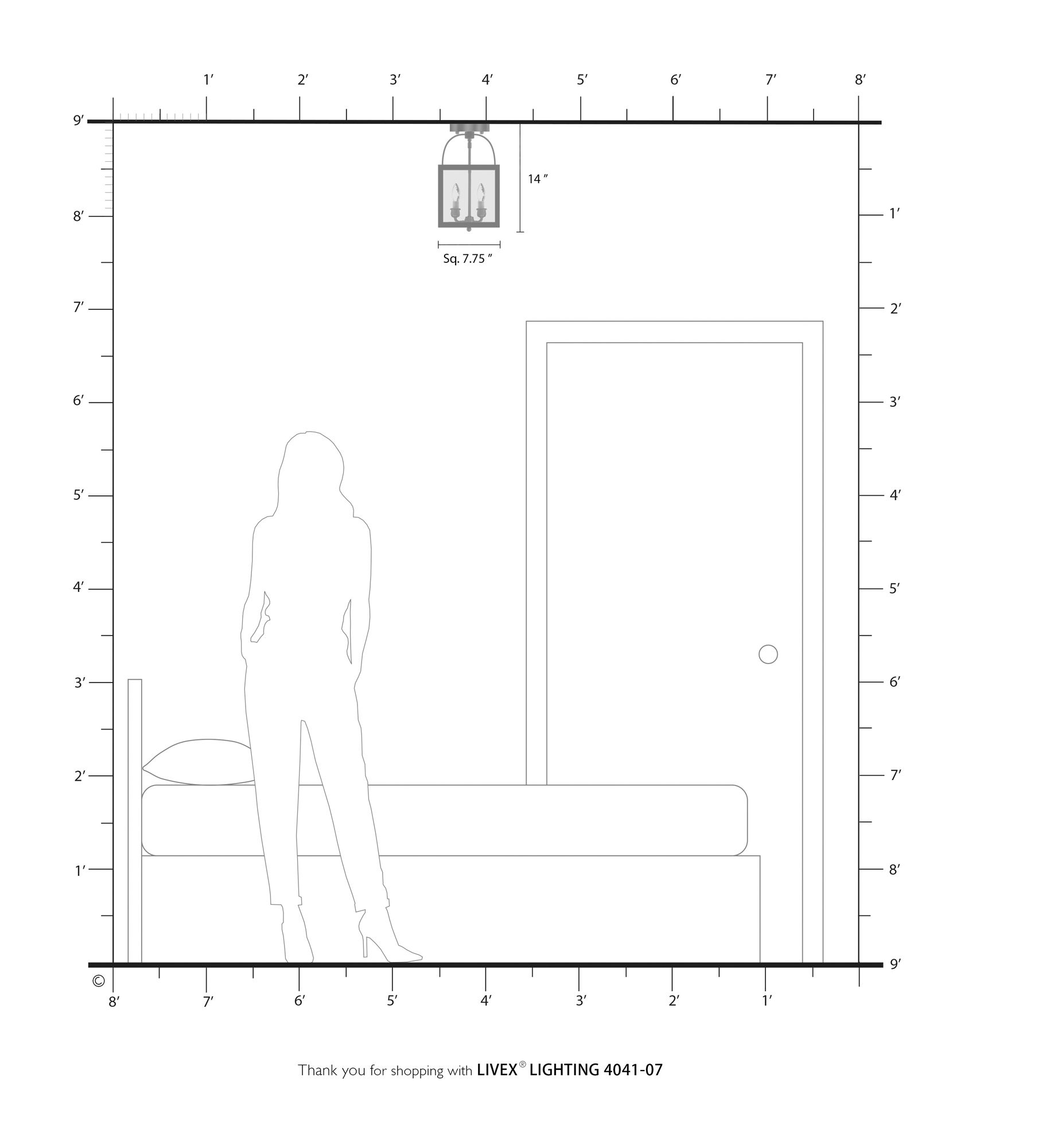 2 Light Bronze Convertible Mini Pendant/Ceiling Mount