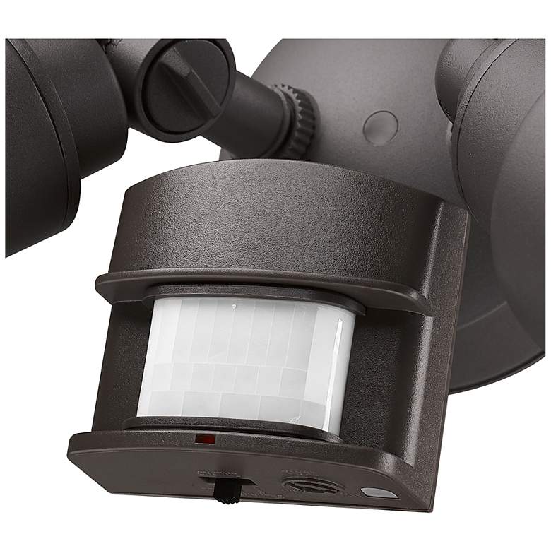 Image 6 2-Light Bronze LED Adjustable Head Floodlight With Motion Sensor more views