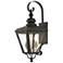 2 Light Bronze Outdoor Medium Wall Lantern